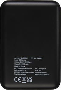 POWERBANK ULTRA SOTTILE CON LOGO LUMINOSO 5000 mAh